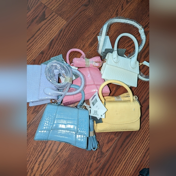 Mini couture purses - wht, yellow, light blue, purple, pink - Picture 5 of 5